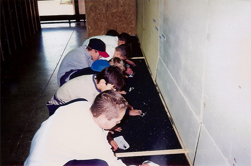 Chicago kids digging in sand