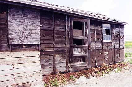 old barrack left standing